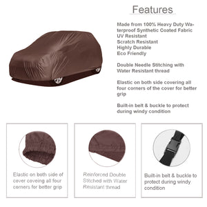 Maruti Celario Water proof Car Cover-Brown