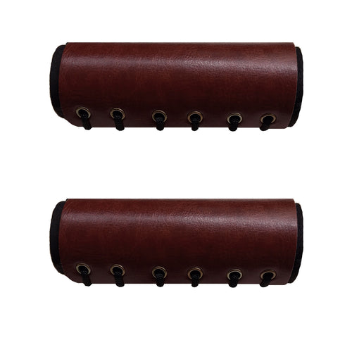 Brown Color Faux Leather universal grip cover for scooter and Motorcycles