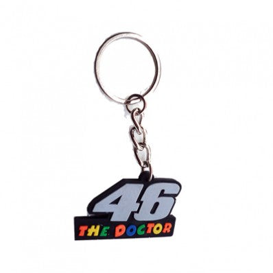 Rubber 46 The Doctor Key Chain For Motorcycles & Cars