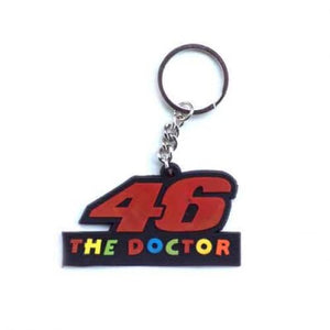 Rubber 46 The Doctor Key Chain For Motorcycles & Cars