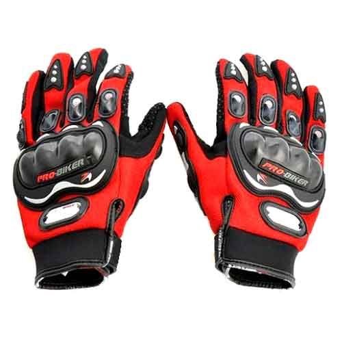 Pro Biker Riding Gloves (Red)