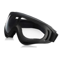 Load image into Gallery viewer, Riding Googles Black Transparent Glass