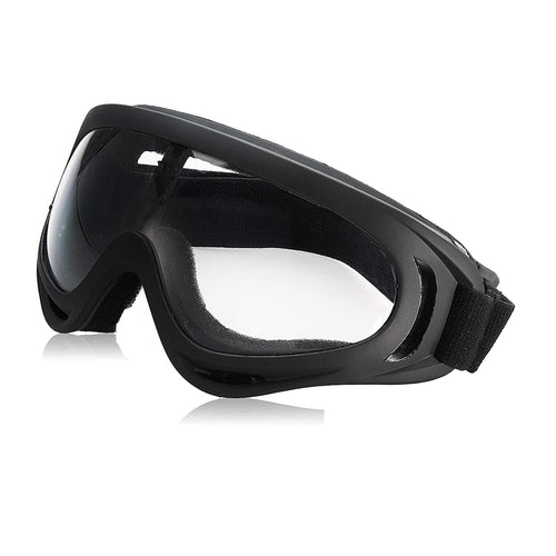 Riding Googles Black Transparent Glass