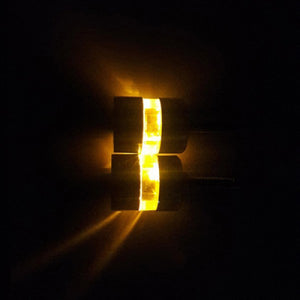 Handle Bar End Weight Made Like A Gun Logo LED Light For Royal Enfield Motorcycle