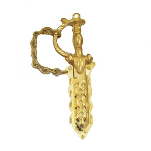 Brass Sword Knife Design Key Block For Motorcycle